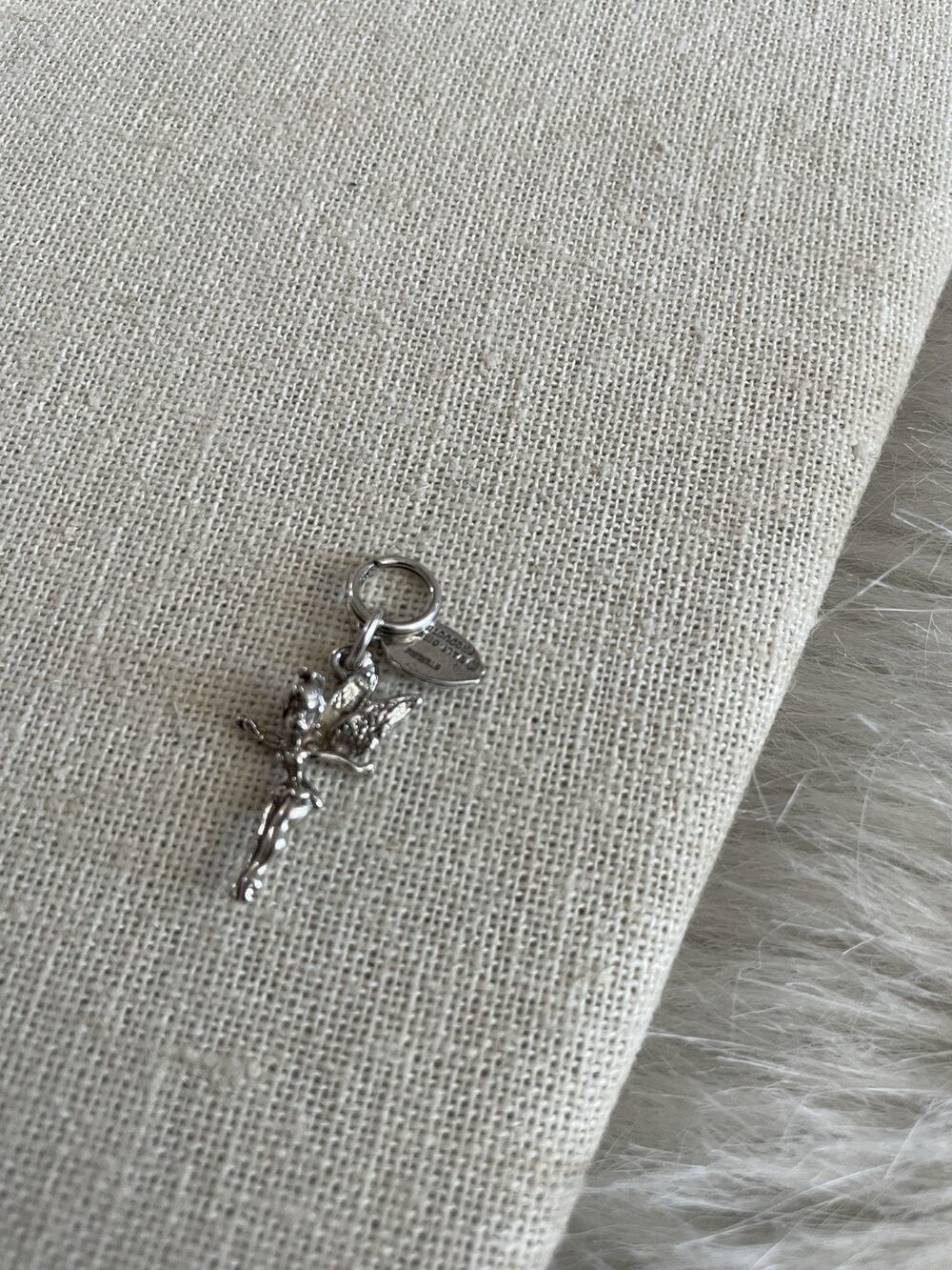 Vintage Sterling Silver Tinker bell Disneyland Charm 2 Grams Fairy